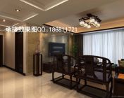米黄色墙面中式客餐厅-max2011 带贴图灯光材质
