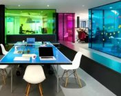 houghWorks伦敦办公室空间 软装色彩搭配在办公室的点缀
