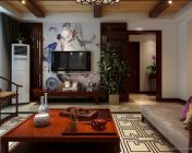 新中式客厅模型-max2009-贴图灯光材质全+效果图