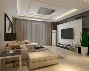 现代客厅+餐厅 max2012 贴图灯光材质全+效果图