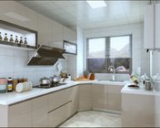 现代烤漆厨房 max2011 带贴图+效果图