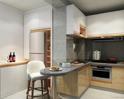 现代小厨房 MAX2014 带贴图+效果图
