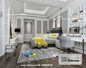 现代卧室模型
