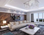 现代简约客餐厅-max2012-带贴图+效果图