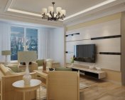 现代风格全套客厅+餐厅+厨房 max2011 带贴图