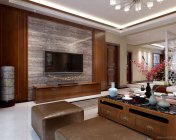新中式客餐厅+玄关 max2012 带贴图+效果图