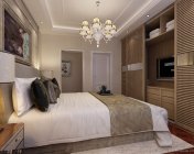 现代照片级卧室模型-贴图材质灯光齐全-max2012+效果图