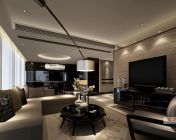 永新国际现代客厅模型max9.0-灯光-材质-贴图
