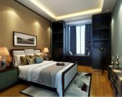 现代卧室-max2011-带贴图灯光材质