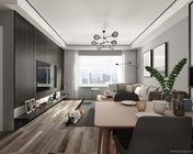现代风格客餐厅 max2014 带贴图+效果图