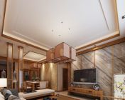 新中式客餐厅-max2012-附灯光材质贴图+效果图