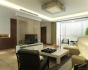 现代简约客餐厅-带贴图-max2011+效果图