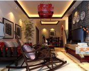 中式客厅模型下载-带灯光，材质，模型