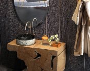 树桩木头洗手台+石洗手盆饰品模型 MAX2012 带贴图