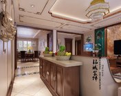 新中式客厅+餐厅+厨房 max2014 带贴图
