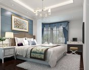 欧式卧室 max2011 有贴图灯光材质+效果图