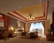 东南亚风格卧室-max2009 -含贴图材质灯光+效果图