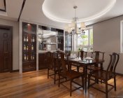 中式客厅+餐厅 max2012 64位 灯光材质都有+效果图