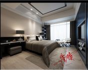 沉稳的大气得大卧室模型-MAX2009-贴图材质灯光俱全