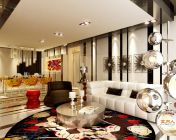 一套现代客餐厅模型-3dmax2009-带贴图
