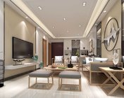新中式客餐厅 max2011 材质、灯光、贴图都有+效果图