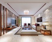 中式客厅-max2012-贴图灯光材质齐全+效果图