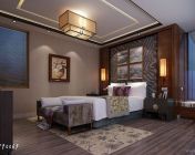 中式大空间卧室有飘窗-2012版本-包括模型灯光相机贴图