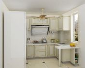 欧式模压厨房-09版，贴图材质灯光全+效果图