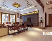 中式客厅-3D2009版本-含贴图材质灯光