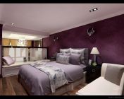现代跃层单身公寓客餐厅+卧室-max2012-贴图材质灯光全+效果图