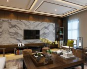 新中式客厅+餐厅 max2011版 带贴图+效果图