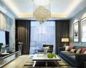 现代沉稳的客厅+餐厅-max2011-带贴图+效果图