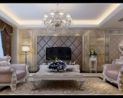 欧式客餐厅-贴图灯光材质齐全-max2012+效果图