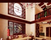 中式客厅-max2009.包含材质灯光、所有视角及花园