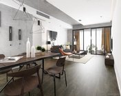 工业风客餐厅 MAX2012 带贴图+效果图