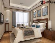 新中式卧室效果图模型-max2012-带贴图+效果图