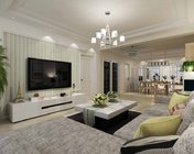 现代客餐厅+厨房 max2011 带贴图+效果图