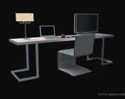 办公桌3D模型下载