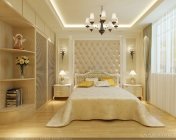 温馨简欧卧室模型-max2009，贴图灯光材质全都有