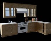橱柜+厨具3D模型下载 附贴图