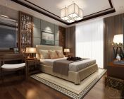 中式卧室-max2012-带贴图材质参数+效果图