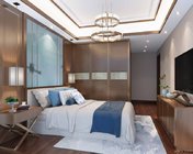 新中式主卧室+次卧室 max2014版 贴图灯光材质齐全+效果图