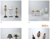 100组装饰工艺品-桌面摆件模型-3darcshop高精度饰品模型-软...