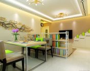 现代简约客餐厅整体案例模型-max2009-带贴图+效果图