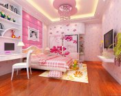 粉红色女儿房-max2009-带贴图+效果图