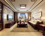中式客厅 max2013  有贴图材质+效果图
