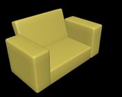 刚学3D max做的沙发