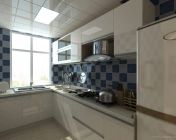 现代厨房-3d2009-贴图灯光材质全+效果图