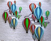地中海风格铁艺彩色热气球壁挂墙挂装饰模型 max2012 带贴图