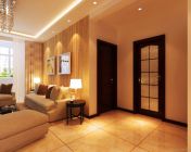 现代客厅+餐厅 3Dmax2009  带贴图材质+效果图+施工图